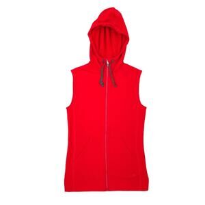 Icebreaker Womens RealFLEECE Dia Hooded Merino Wool Vest Rocket Red
